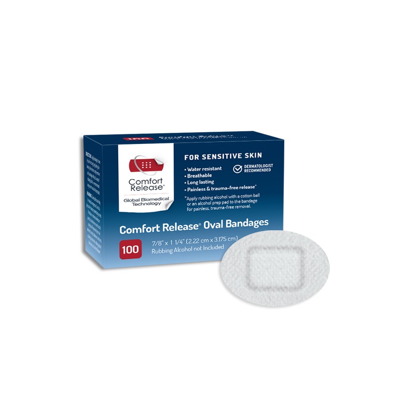 GB012-02 Comfort Release® Oval Bandages